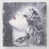 Falln Butterfly Steinuntersetzer (Vorderseite)