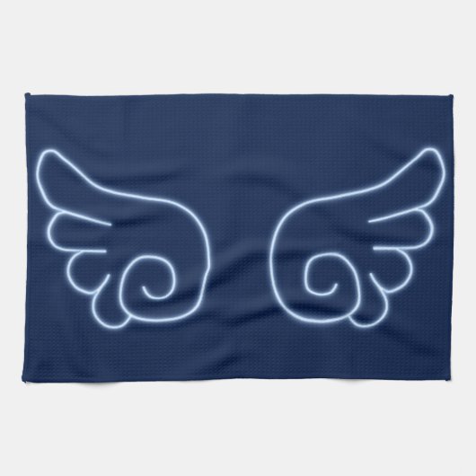 Falln Chibi Angel Wings Geschirrtuch (Horizontal)
