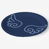 Falln Chibi Angel Wings Pappteller (Schrägansicht)