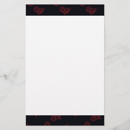 Falln Chibi Demon Wings Briefpapier (Vorderseite)