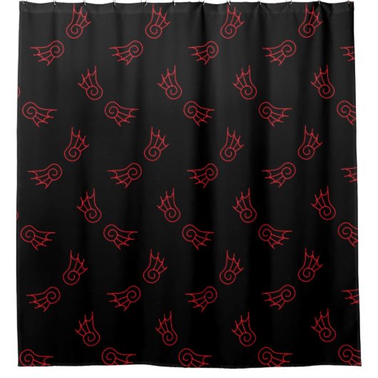 Falln Chibi Demon Wings Duschvorhang (Vorderseite)