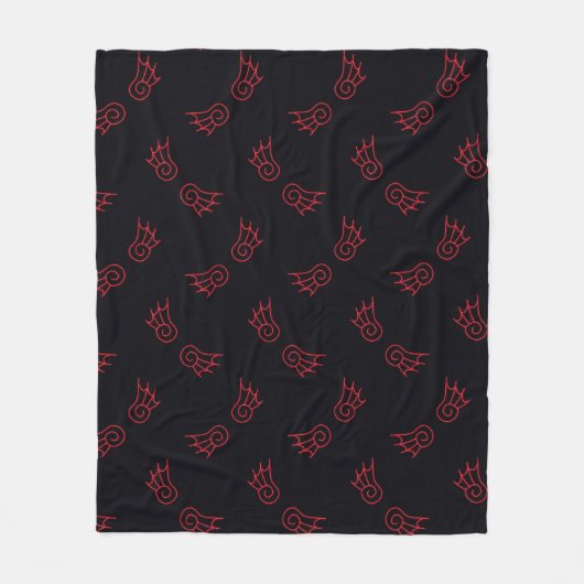 Falln Chibi Demon Wings Fleecedecke (Vorderseite)