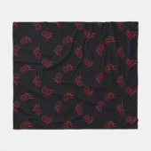 Falln Chibi Demon Wings Fleecedecke (Vorderseite (Horizontal))