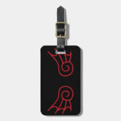 Falln Chibi Demon Wings Gepäckanhänger (Vorderseite vertikal)