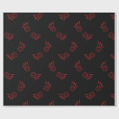 Falln Chibi Demon Wings Geschenkpapier (Flach)