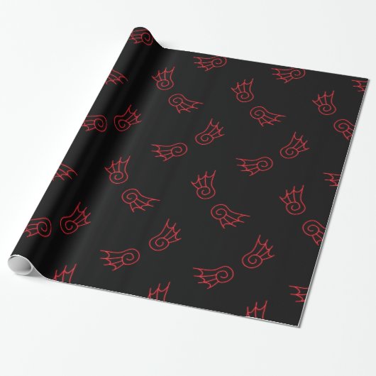 Falln Chibi Demon Wings Geschenkpapier (Ungerollt)