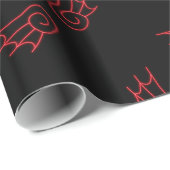 Falln Chibi Demon Wings Geschenkpapier (Rolleneckpunkt)