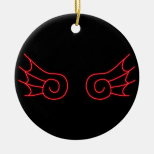 Falln Chibi Demon Wings Keramik Ornament