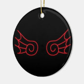Falln Chibi Demon Wings Keramik Ornament (Links)