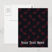 Falln Chibi Demon Wings Postkarte (Vorne/Hinten)