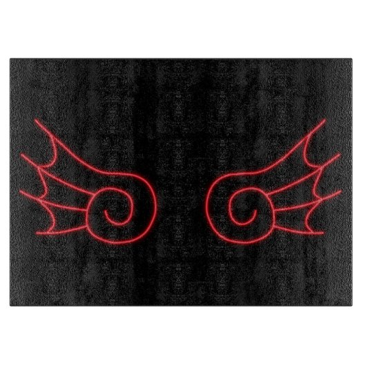Falln Chibi Demon Wings Schneidebrett (Vorderseite)