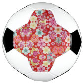 Falln Crimson Floral Chirimen Fußball (Gedreht)