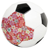 Falln Crimson Floral Chirimen Fußball (Dreiviertel)