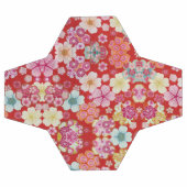 Falln Crimson Floral Chirimen Fußball (Flach)