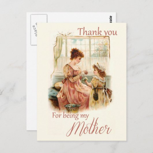 Falln Daisy Kette Muttertag Postkarte (Vorne/Hinten)