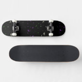 Falln Dandelion Seeds Genderqueer Pride Skateboard (Horizontal)