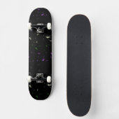Falln Dandelion Seeds Genderqueer Pride Skateboard (Vorderseite)