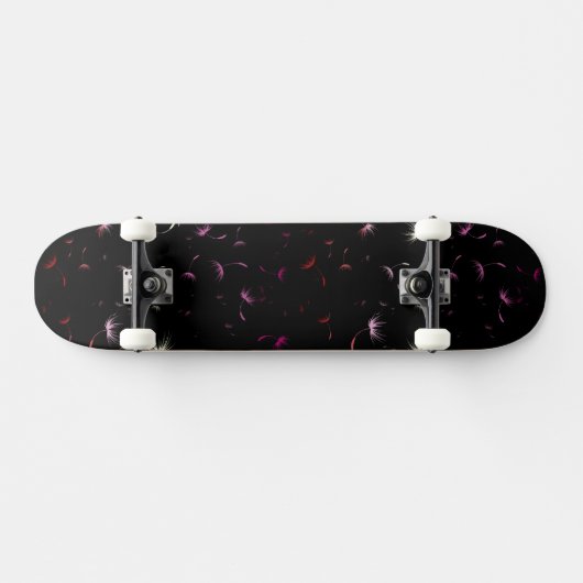 Falln Dandelion Seeds Lesbian Pride Skateboard (Horizontal)