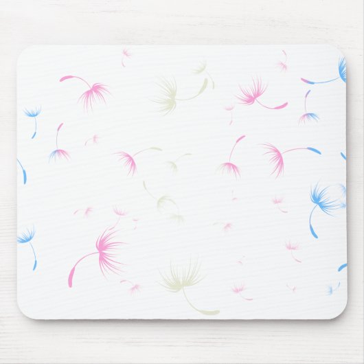 Falln Dandelion Seeds Transgender Pride Mousepad (Vorne)