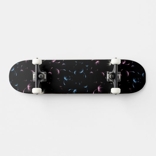Falln Dandelion Seeds Transgender Pride Skateboard (Horizontal)