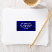 Falln Dark Blue Mermaid Scales Adressaufkleber (Insitu)
