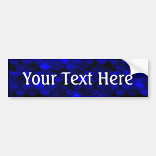 Falln Dark Blue Mermaid Scales Autoaufkleber