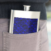 Falln Dark Blue Mermaid Scales Flachmann (Beispiel)