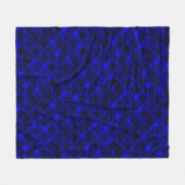 Falln Dark Blue Mermaid Scales Fleecedecke (Vorderseite (Horizontal))