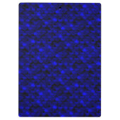 Falln Dark Blue Mermaid Scales Klemmbrett (Rückseite)