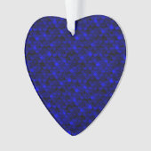 Falln Dark Blue Mermaid Scales Ornament (Vorderseite)