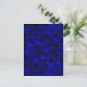 Falln Dark Blue Mermaid Scales Postkarte (Stehend Vorderseite)