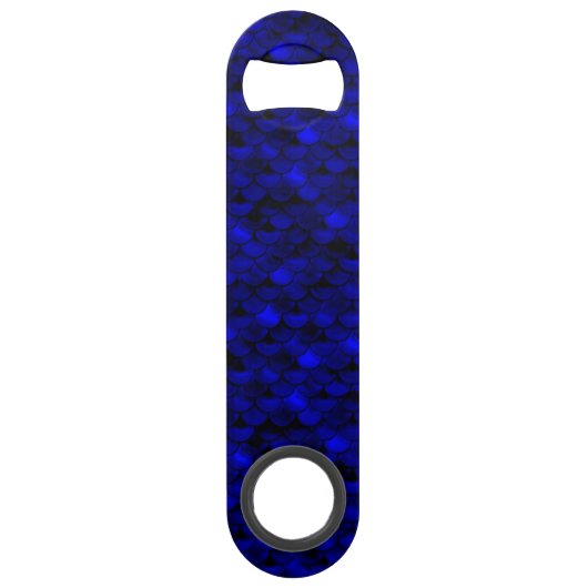 Falln Dark Blue Mermaid Scales Speed Flaschenöffner (Vorderseite)