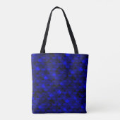 Falln Dark Blue Mermaid Scales Tasche (Rückseite)