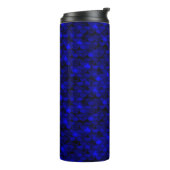Falln Dark Blue Mermaid Scales Thermosbecher (Nach links gedreht)