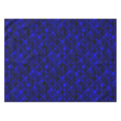 Falln Dark Blue Mermaid Scales Tischdecke (Vorderseite (Horizontal))