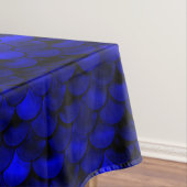 Falln Dark Blue Mermaid Scales Tischdecke (Beispiel)