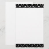 Falln Dark Skulls Briefpapier (Vorne/Hinten)