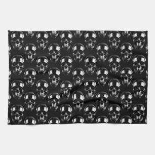 Falln Dark Skulls Geschirrtuch