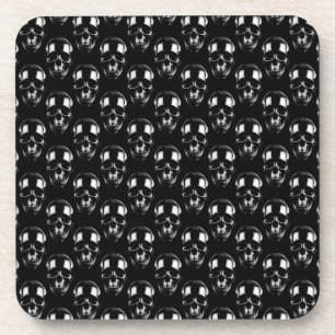 Falln Dark Skulls Getränkeuntersetzer