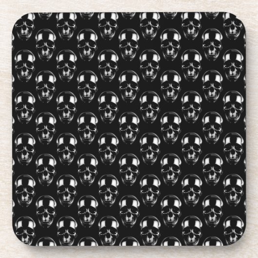 Falln Dark Skulls Getränkeuntersetzer (Vorderseite)