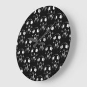 Falln Dark Skulls Große Wanduhr (Winkel)