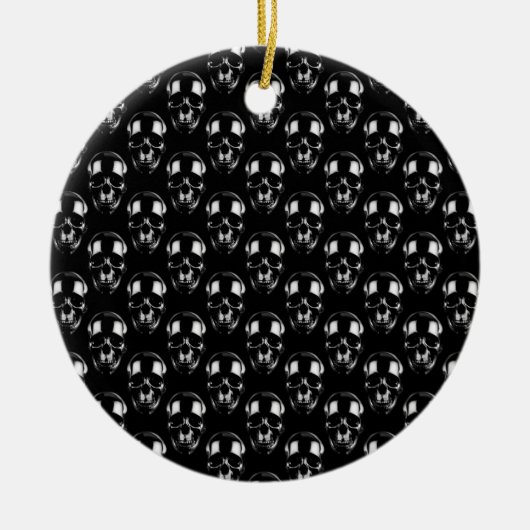 Falln Dark Skulls Keramik Ornament (Vorne)