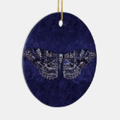 Falln Deathshead Moth Keramik Ornament (Rechts)