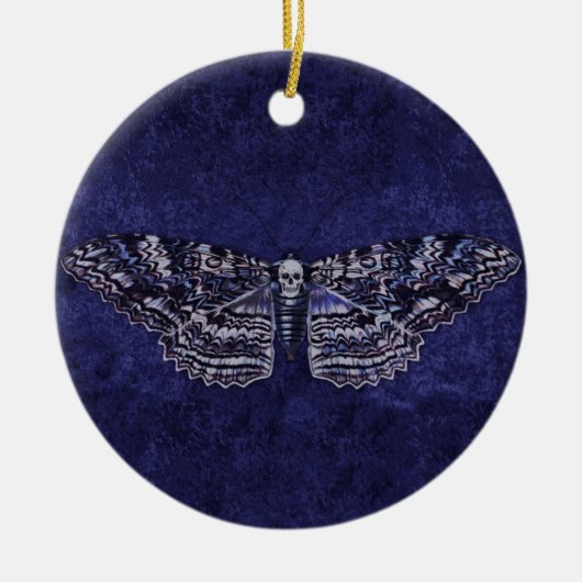 Falln Deathshead Moth Keramik Ornament (Vorne)