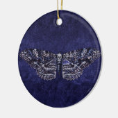 Falln Deathshead Moth Keramik Ornament (Links)