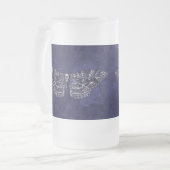 Falln Deathshead Moth Mattglas Bierglas (Vorderseite Links)