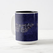 Falln Deathshead Moth Zweifarbige Tasse (Vorderseite Links)