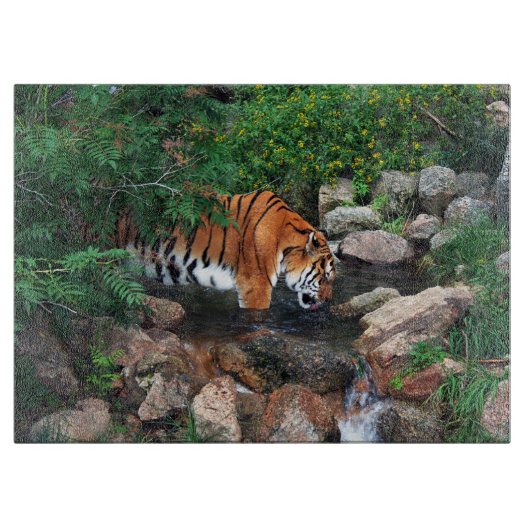 Falln Drink Tiger Schneidebrett (Vorderseite)
