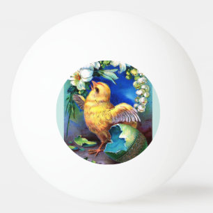 Falln ein glückliches Ostern-Küken Tischtennisball