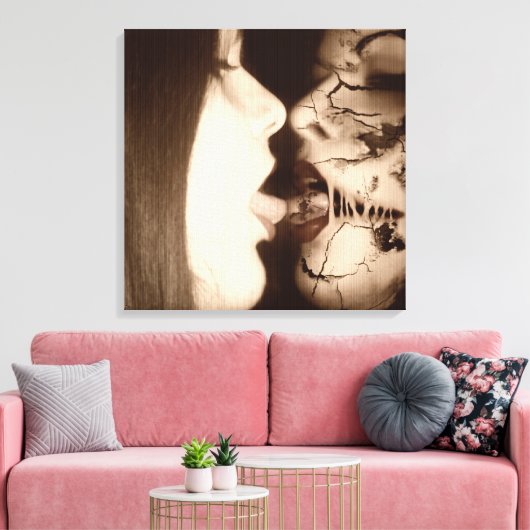 Falln Embrace Leinwanddruck (Insitu (Wohnzimmer))